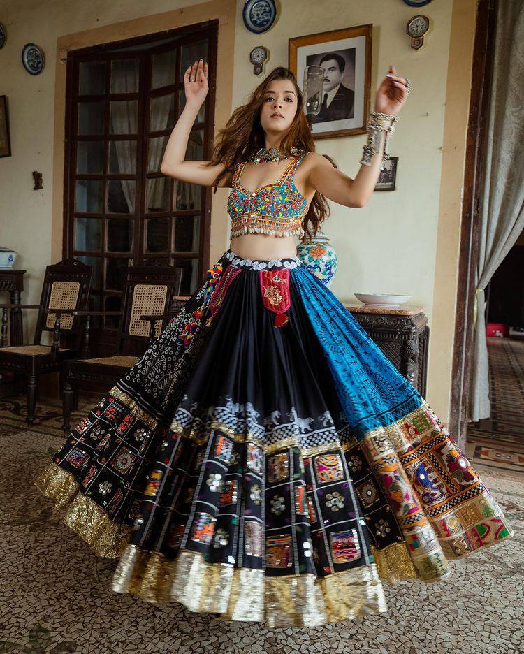 Party Wear Silk Fabric Anarkali Fancy Lehenga Choli Designs